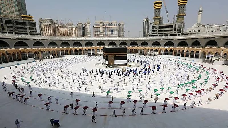  إلغاء تصاريح الصلاة في المسجد الحرام وزيارة النبي ويكتفى بحالة التحصين في "توكلنا⁩"