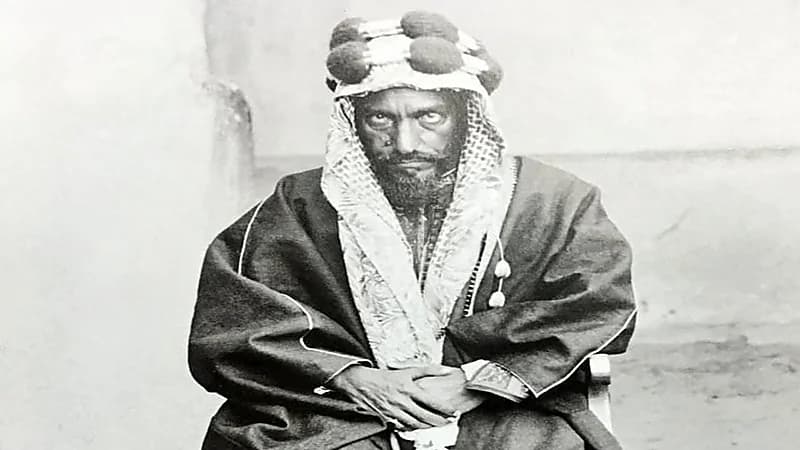 صورة نادرة للإمام عبدالرحمن الفيصل آخر حكام الدولة السعودية الثانية