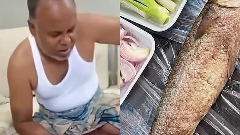 ردة فعل بنغالي دعاه صديقه المصري على أكلة فسيخ .. فيديو