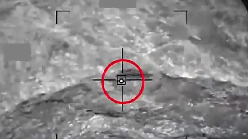 لقطات جديدة لإسقاط القوات الجوية لطائرات مسيرة مفخخة أطلقها الحوثيون