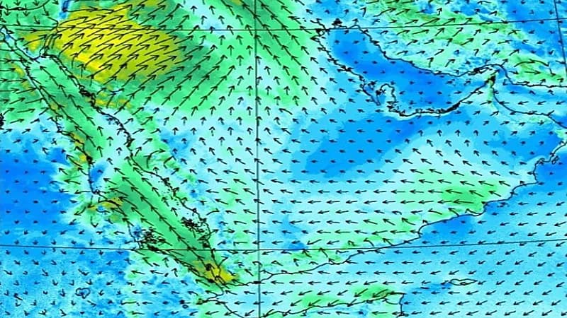 "الأرصاد": عاصفة رملية على 9 مناطق الأربعاء المقبل