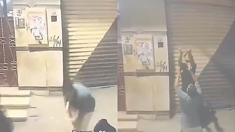 فلسطيني ينقذ طفلاً مصرياً من موت محقق.. فيديو