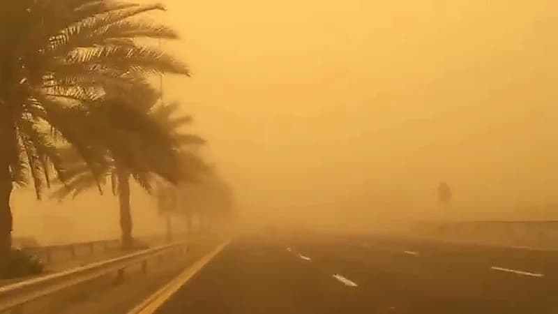 "النقل" تحذر مستخدمي طريق "المدينة المنورة/ تبوك" من عاصفة ترابية