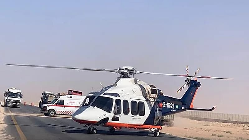 إصابة شخص في حادث مروري بطريق خريص القديم