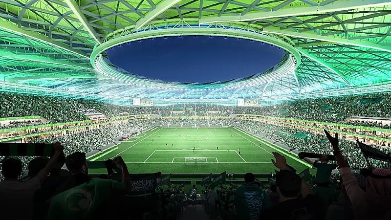 ملعب أرامكو يجتاز اختبارات التهوية استعدادًا لمونديال 2034