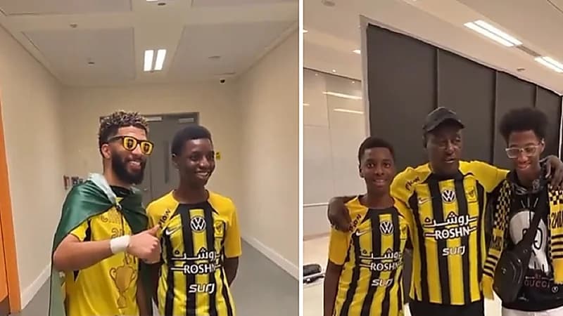 نجل محمد نور يظهر بقميص الاتحاد .. فيديو