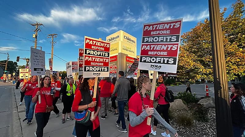 أمريكا تشهد أكبر إضراب لممرضي القطاع الخاص في تاريخها