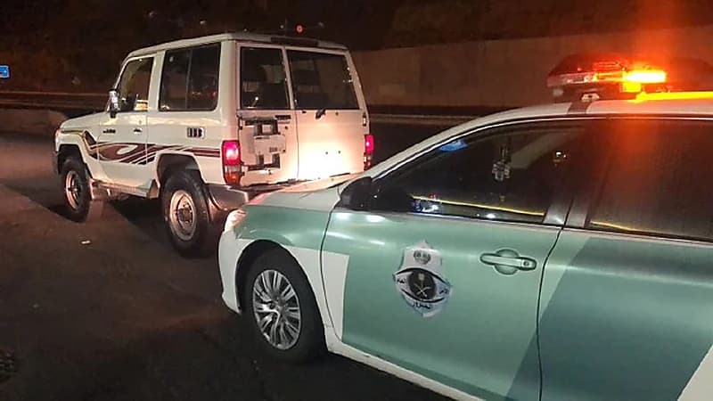 ضبط قائد مركبة يسير بسرعة جنونية على أحد الطرق