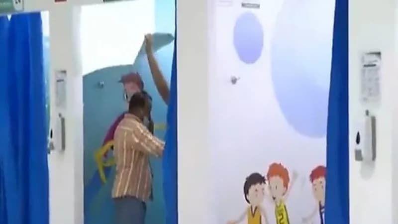 شاهد.. غرف تطعيم الأطفال في مراكز التطعيم