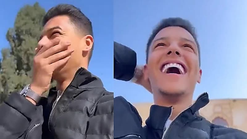 فيديو..رد فعل شاب أردني عند زيارته المسجد الأقصى لأول مرة