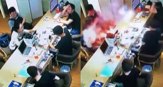 بالفيديو.. لحظة انفجار هاتف آيفون بوجه فتاة