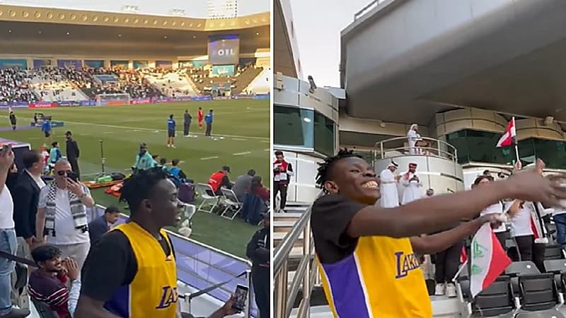 فرحة مشجع بهدف العراق الثالث في مرمى فيتنام .. فيديو