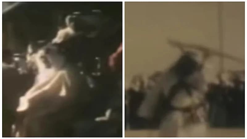 عرضة نجدية في حضور الملك سعود وملك الأردن قبل 69 عام.. فيديو