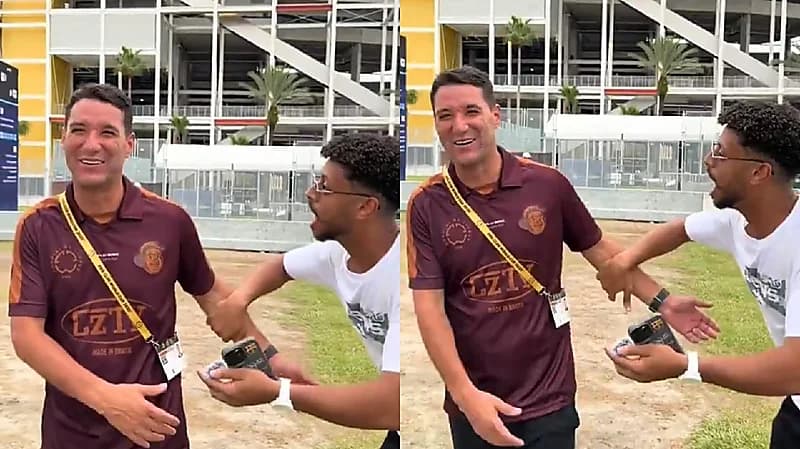 مشجع اتحادي يمازح نيفيز: إنت مصيبة والله العظيم أكرهك .. فيديو