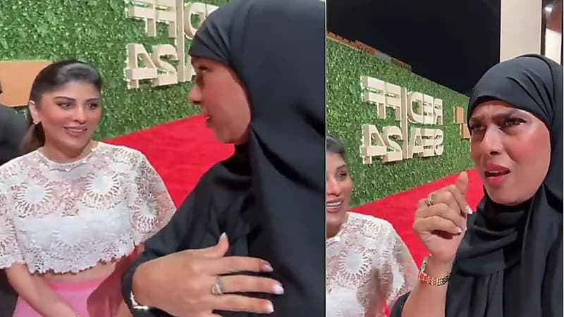 ردة فعل زارا البلوشي على سيدة قدمت لها عرض تمثيلي .. فيديو