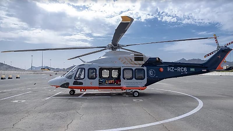 الإسعاف الجوي يباشر 342 بلاغا وينقل 282 حالة طارئة