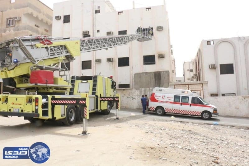 مدني العاصمة المقدسة يخمد حريقا بعمارة بجبل النور