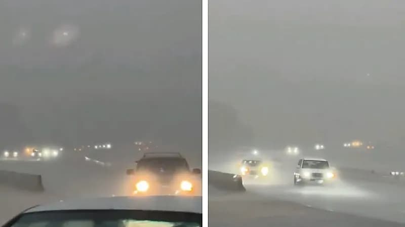 أمطار غزيرة وعواصف رعدية تضرب جنوب الطائف .. فيديو