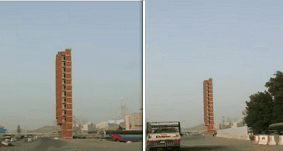 بالفيديو.. أول تعليق من أمانة " مكة " على وجود مبنى غريب على الطريق العام