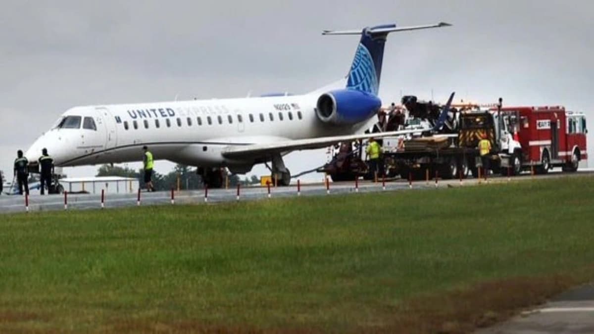 كواليس مثيرة في حادث تجاوز طائرة يونايتد ERJ-145 للمدرج.. صور