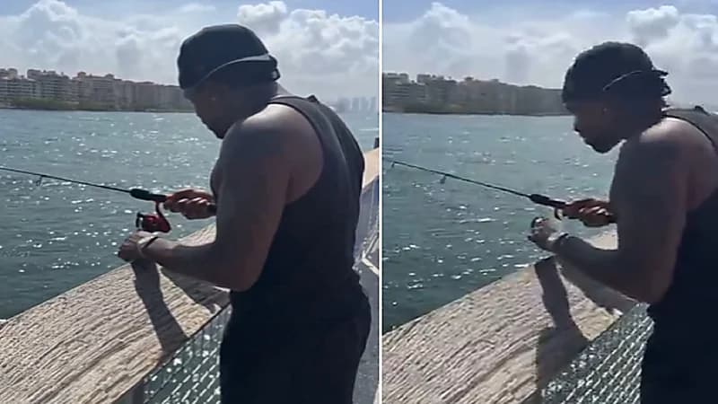 محترف الاتحاد يستمتع بهوايته في صيد الأسماك.. فيديو