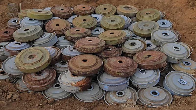 نزع 998 لغمًا في الأراضي اليمنية عبر مسام خلال الأسبوع الأول من مايو