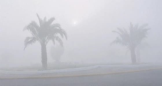 الأرصاد: ضباب كثيف وانعدام الرؤية الأفقية على المنطقة الشرقية