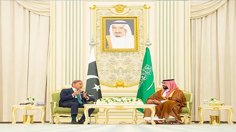 ولي العهد يعقد جلسة مباحثات رسمية مع رئيس الوزراء الباكستاني.. صور