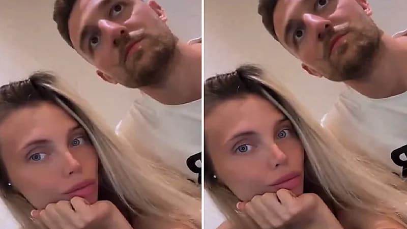 لاعب الهلال سافيتش يدعم فريقه برفقة زوجته .. فيديو