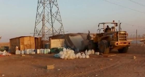 بالصور.. إزالة 20 مخيما مخالفا في حي الثمامة بالروضة