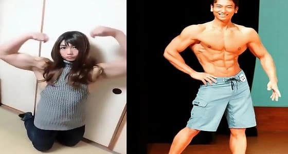 بالفيديو.. لاعب كمال أجسام يصدم متابعيه بملابس نسائية