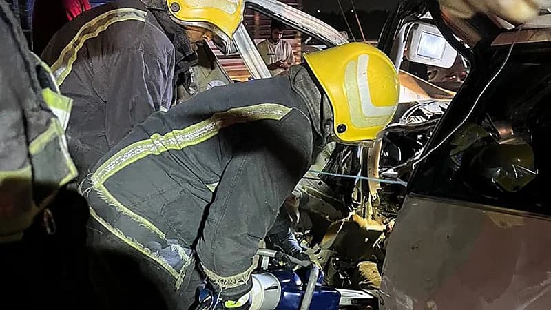 حادث مروع بمدخل صبيا