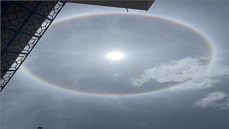 الحصيني: هالة الشمس تشير لقرب حالة جوية ممطرة