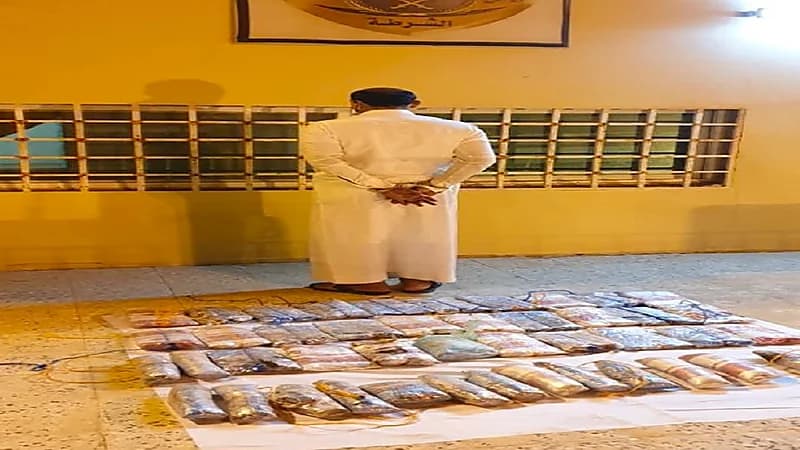القبض على مواطن خبأ 47.6 كيلو جرامًا من الحشيش داخل تجاويف مركبة