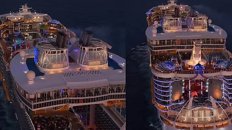 لقطات مذهلة تخطف أنظار العالم من فخامة كروز السعودية .. فيديو