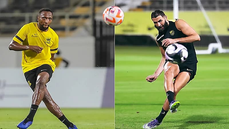 بنزيما وكادش يغيبان عن الاتحاد أمام الفتح
