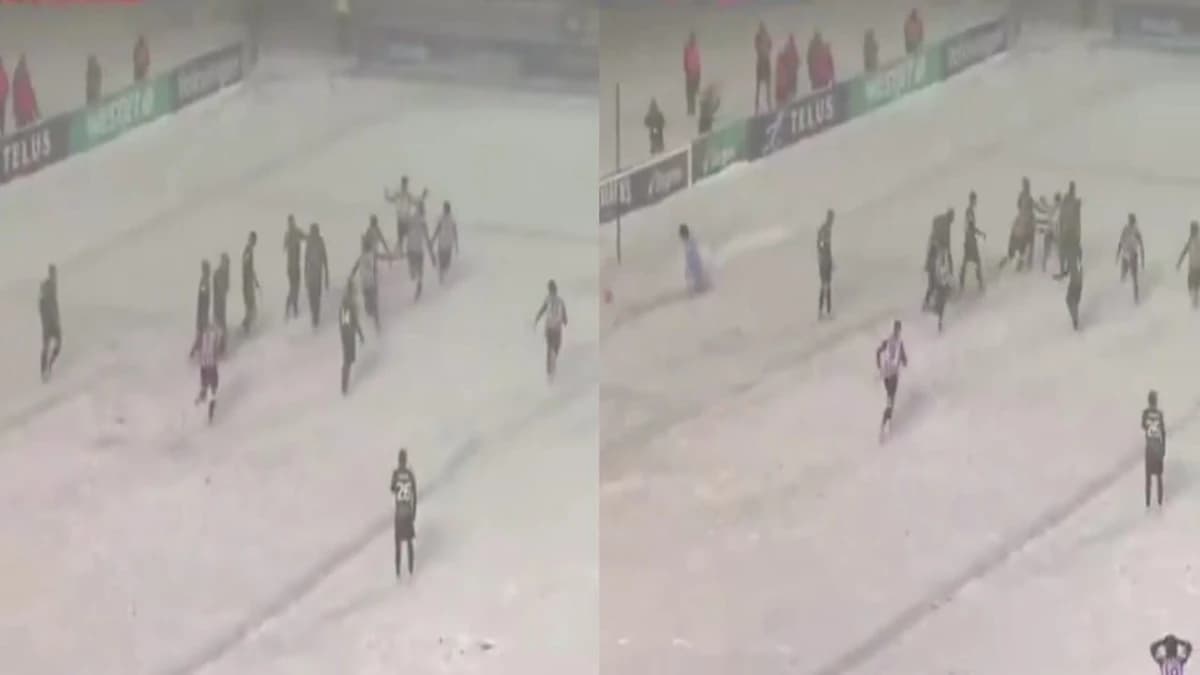 أجواء ثلجية تغطي نهائي الدوري الكندي.. فيديو