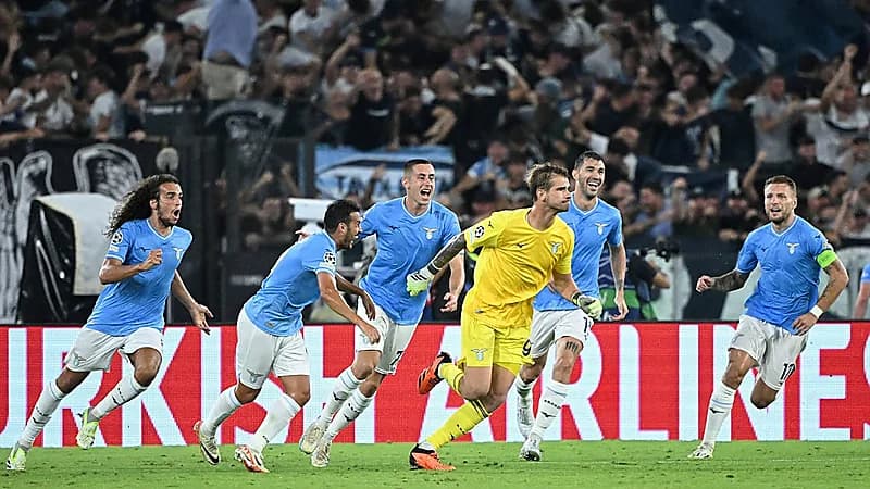 حارس لاتسيو يسجل هدف التعادل لصالح فريقه ضد أتلتيكو مدريد .. فيديو