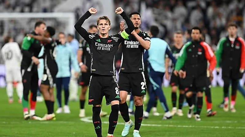 آرسنال يسخر من ريال مدريد بعد خروجه من دوري الأبطال