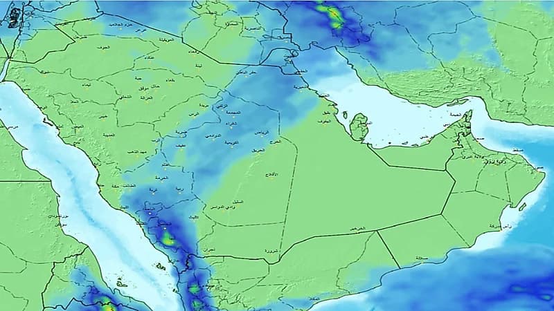 "الحصيني": أمطار متفاوتة على عدة مناطق