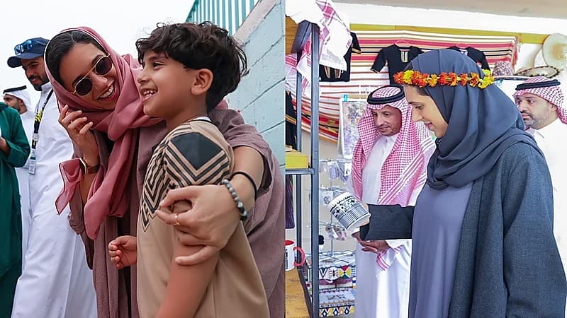 شاهد.. الأميرة هيفاء بنت محمد في جولة بعسير