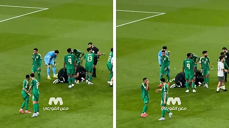 فيصل الغامدي يهدئ أيمن يحيى بعد انفعاله على إصابة كادش .. فيديو