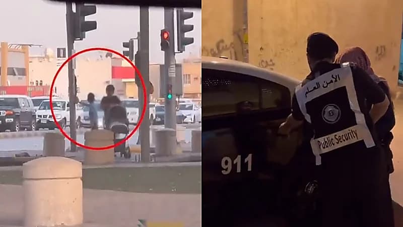 بالفيديو.. ‏الجهات الأمنية تضبط عددًا من المتسولين في الرياض
