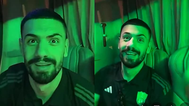 عبدالرحمن الصانبي يمازح ديمرال: الحين والله نو شنب لكن قبل شنب .. فيديو