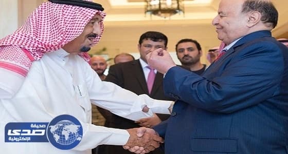 خادم الحرمين الشريفين يبحث مع هادي الأوضاع في اليمن