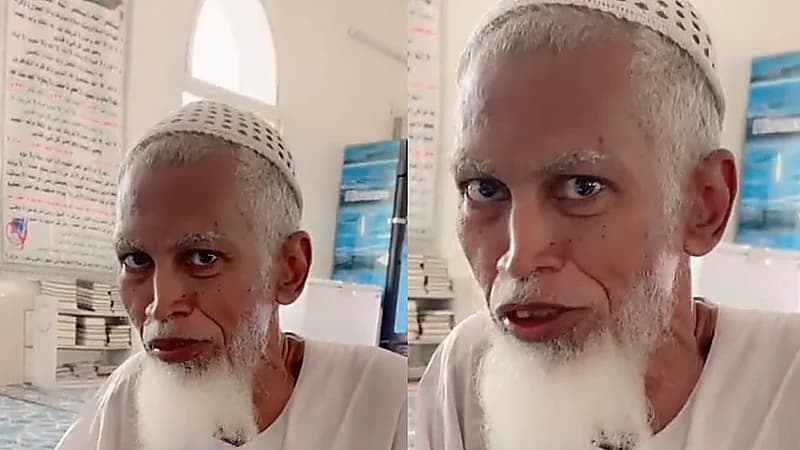 مسن يختم القرآن 10 مرات شهريًا مند قرابة 40 عامًا .. فيديو