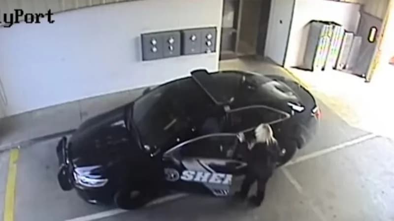 شاهد.. لحظة فرار مجرم خطير من السجن