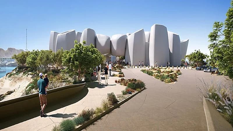 بالصور ..  شركة البحر الأحمر للتطوير تكشف عن تصميم معهد الحياة البحرية