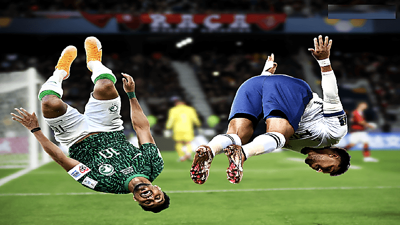 "الفيفا" ينشر صورة لاحتفالية سالم الدوسري مع المنتخب والهلال