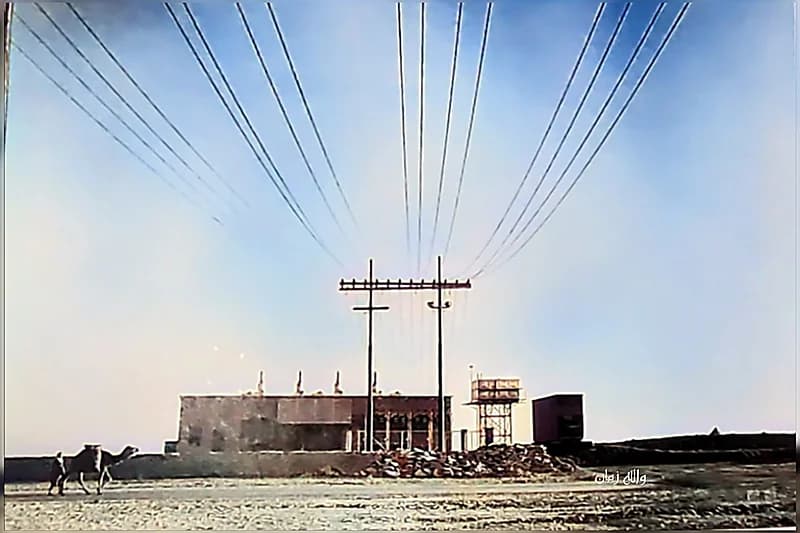 أول محطة توليد الكهرباء في الرياض